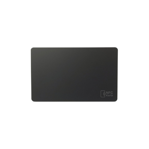 Μαύρη Matt NFC Κάρτα – Laser Engraved (PVC)