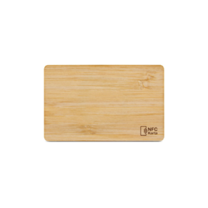 Ξύλινη NFC Κάρτα – Laser Engraved (Bamboo)