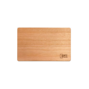 Ξύλινη NFC Κάρτα – Laser Engraved (Cherry)