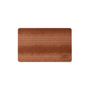 Ξύλινη NFC Κάρτα – Laser Engraved (Walnut)